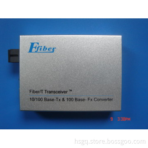 10,100M Single Mode Duplex Fiber Media Converter